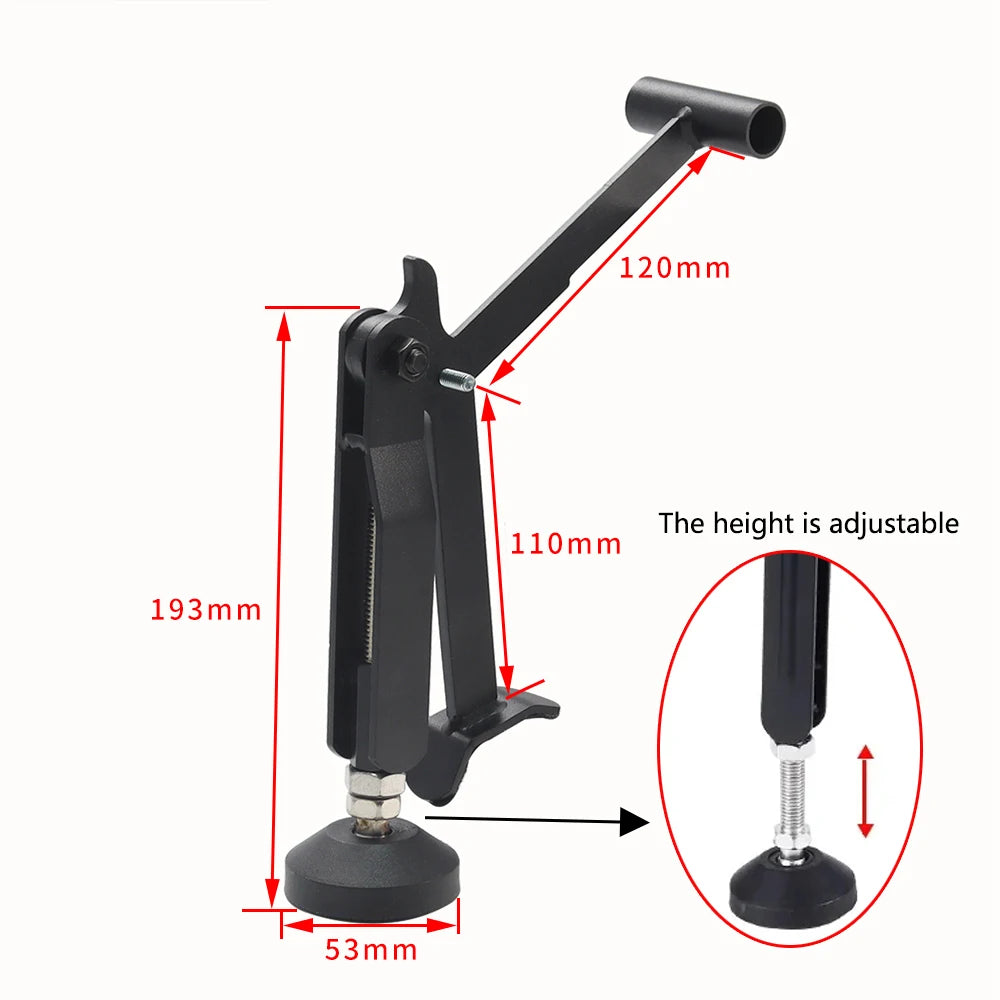 Universal Motorcycle Wheel Stand With Adjustable Height And Self-Locking