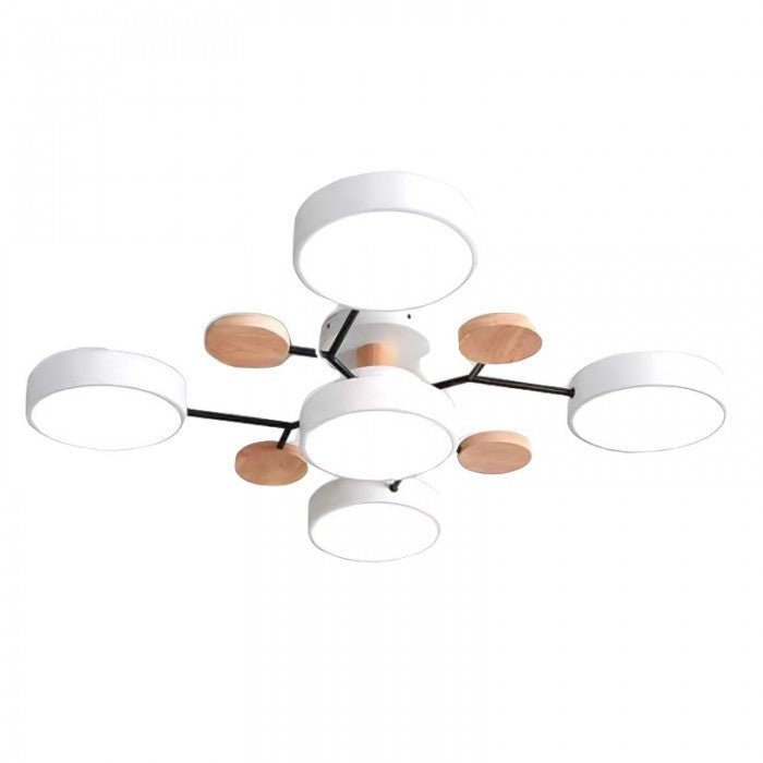 Északi stílusú, energiatakarékos LED mennyezeti lámpa ágakkal modern otthoni dekorációhoz
