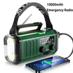 Radio solare Signa 10000mAh con manovella e meteo NOAA per campeggiatori