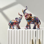 Aurella | Statuie Elefant Pictată Nordică | Petprovac
