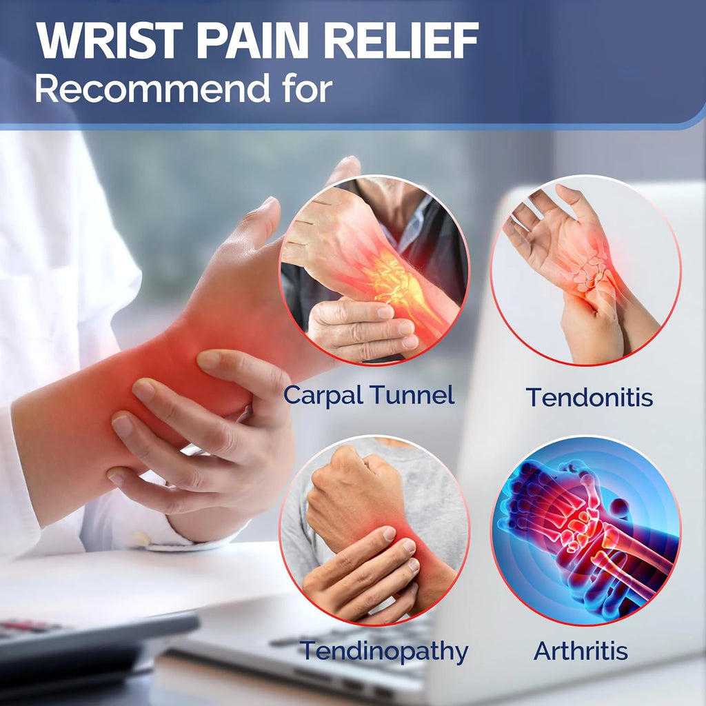 Wrist Support With Adjustable Knob For All Day Comfort