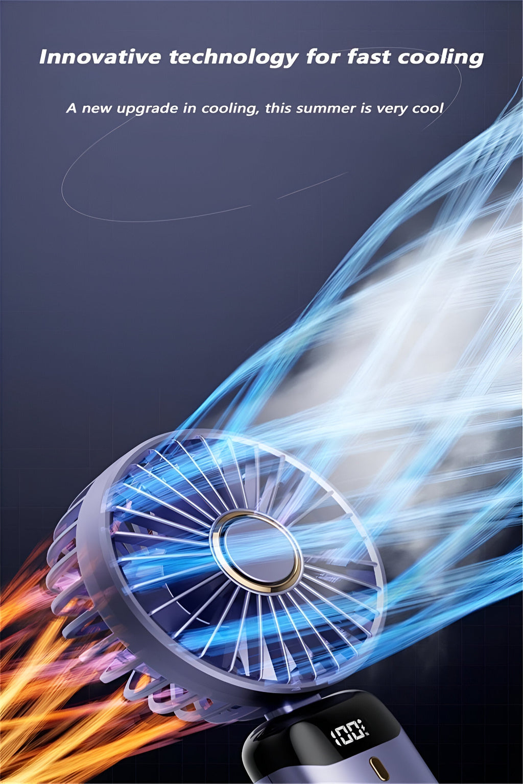 BreezeMate 充電式ハンドヘルドミニファン クイック冷却用