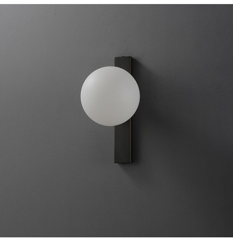 مصباح حائط LED دائري من النحاس أور كوبر للديكورات الداخلية النوردية