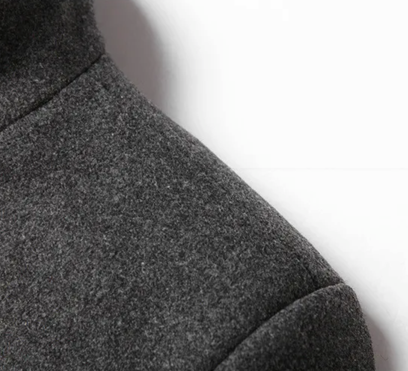 Abrigo largo de invierno Nordeluxe con forro cálido de lujo para hombre