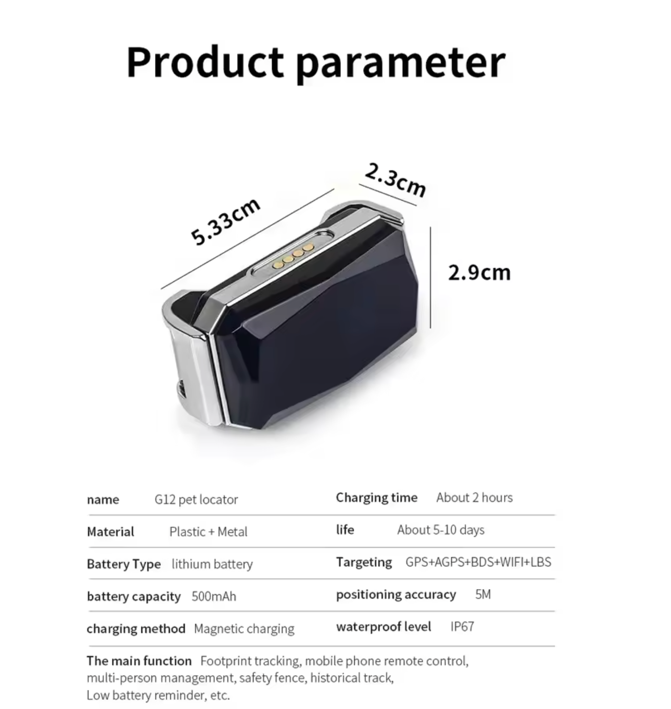 LumaTrace Mini GPS-sporer for sanntids global posisjon
