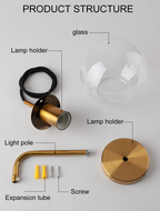 Aurena opphengt vegglampe | Petprovac