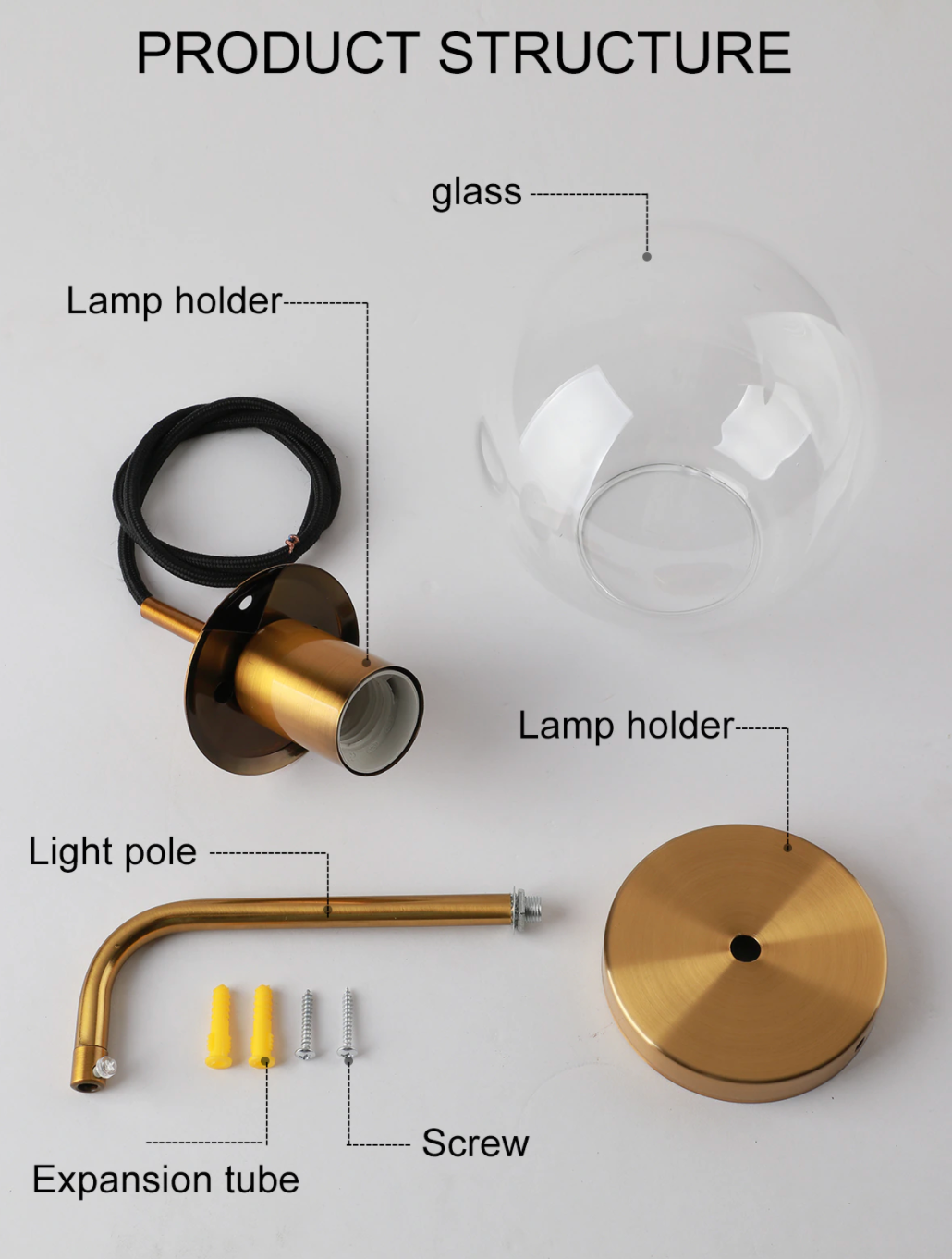 Aurena opphengt vegglampe | Petprovac