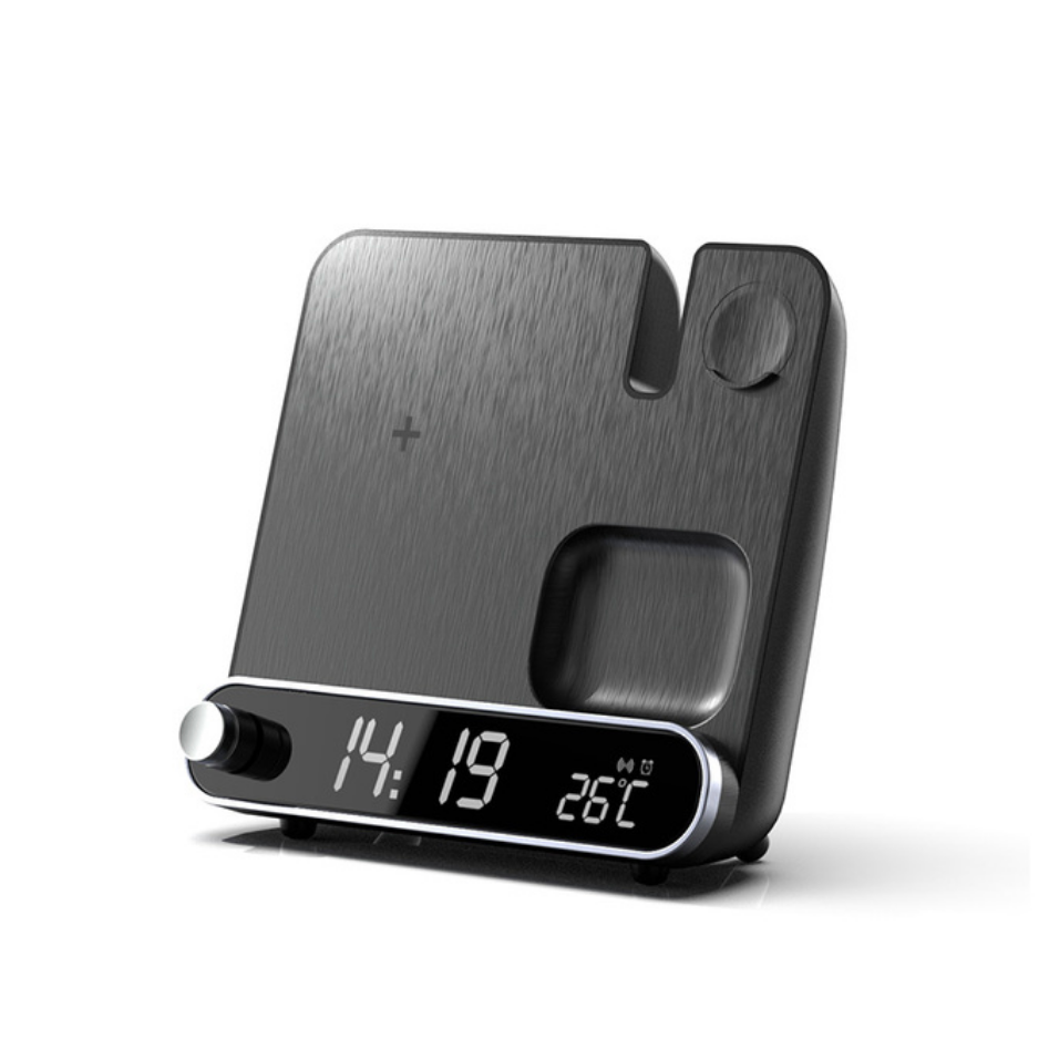 NovaLink 3-In-1 Wireless Charger and Alarm Clock for iPhone Apple Watch AirPods