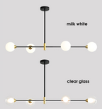 Lyra északi üveggömb mennyezeti lámpa E27 LED izzókkal