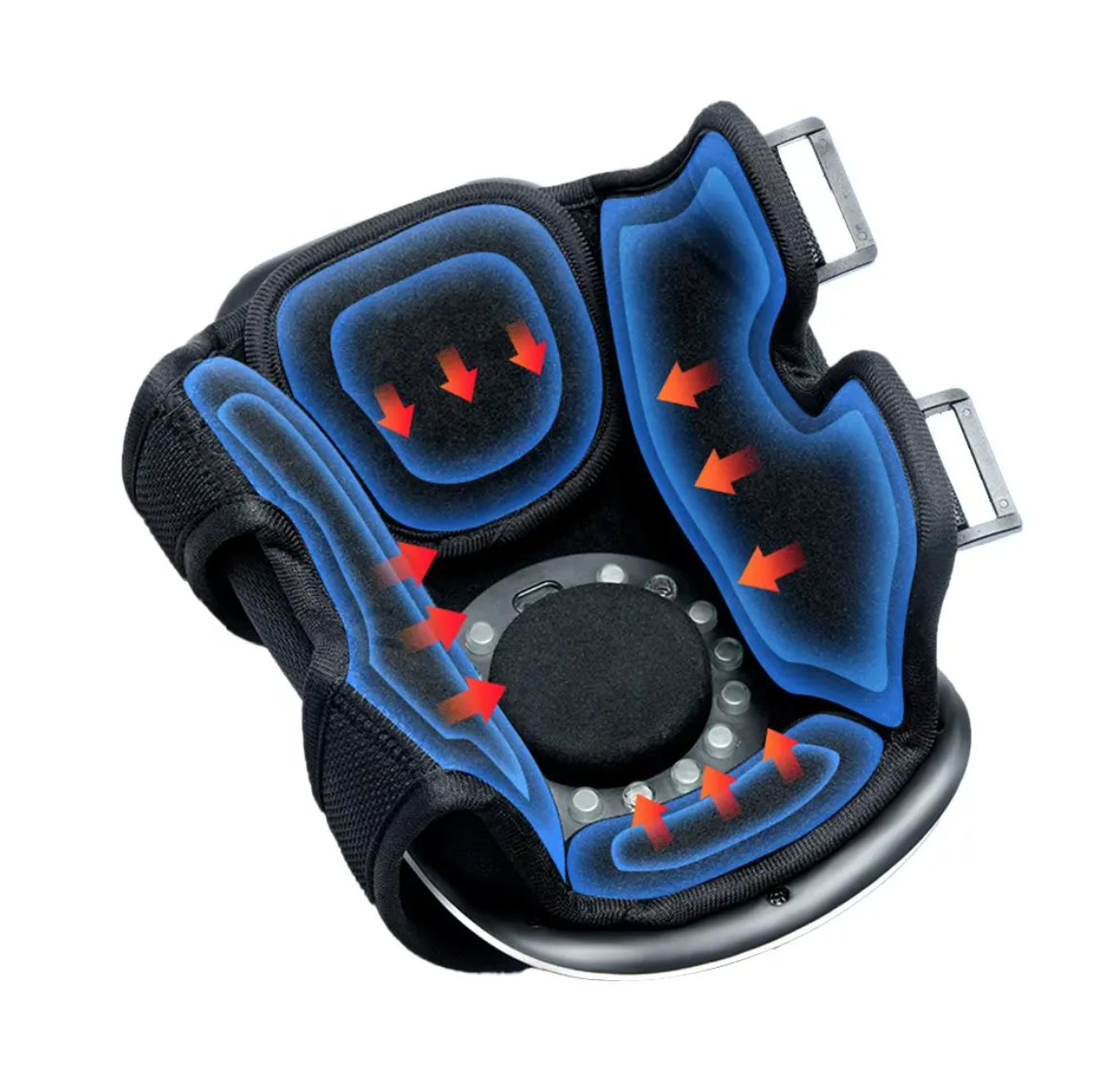 Rolig knæmassageapparat til smertelindring og nem komfort