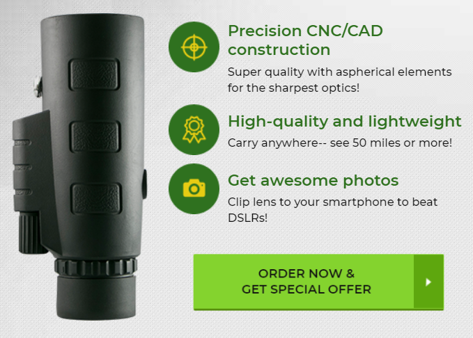 NovaSight Pro Monokular 10x Vanntett Telefonstativ