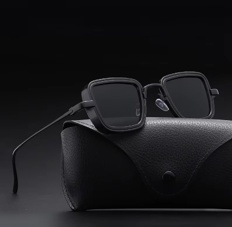 Velorum Steampunk polariserede solbriller metalstel 50 mm linser 145 mm stænger