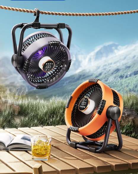 Kipas Khemah AeroPulse 6-Dalam-1 Dengan Lampu LED dan Kawalan Jauh