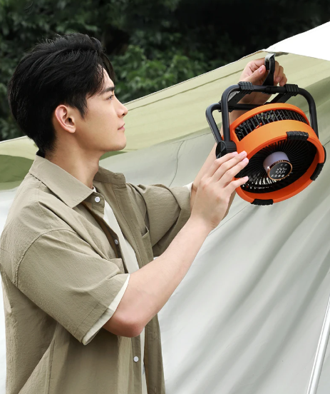 Kipas Khemah AeroPulse 6-Dalam-1 Dengan Lampu LED dan Kawalan Jauh