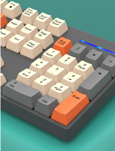 AstraKey trådløst tastatur og mus med numerisk tastatur USB 2.4GHz