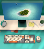 AstraKey trådløst tastatur og mus med numerisk tastatur USB 2.4GHz
