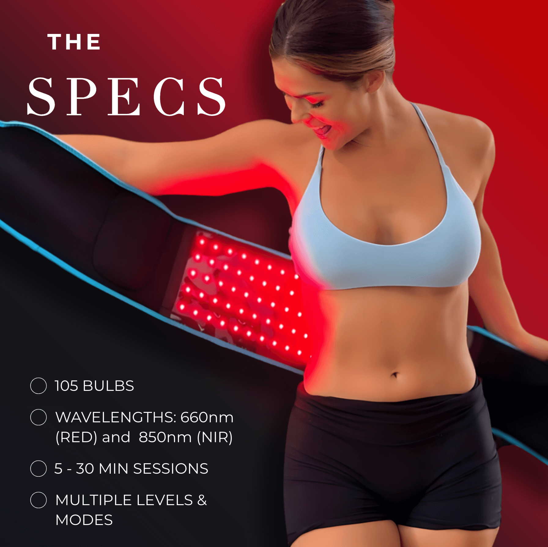 Advanced Red Light Therapy Belt for Body Contouring, Recovery & Daily Wellness