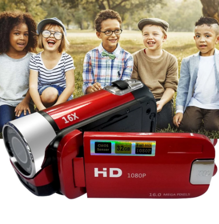 Cámara VireoCam para Vlogs 16MP Full HD 1080P Grabación Nocturna