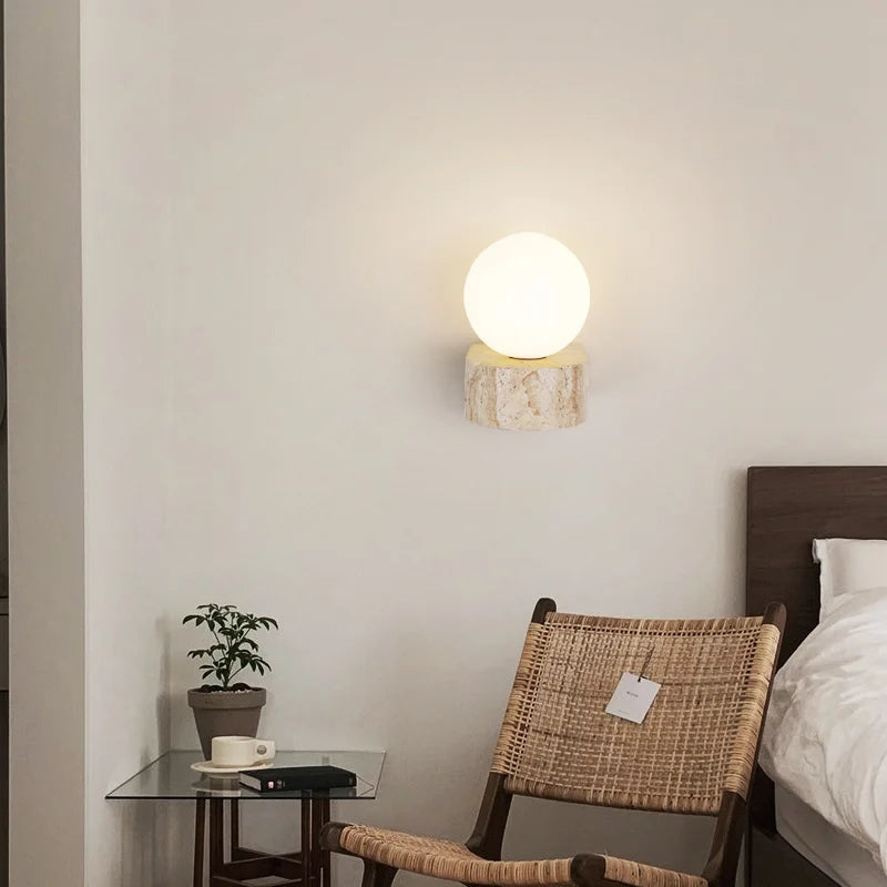 KairoNook Japanse LED-wandlamp voor moderne slaapkamer