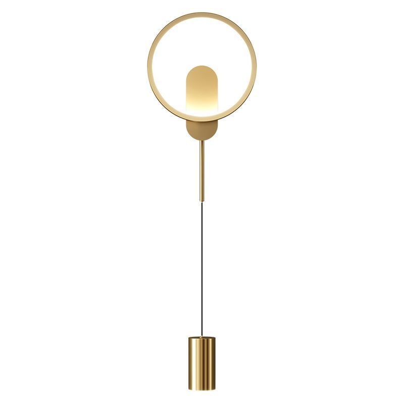 Luz de Pared Moderna NovaGlow Nordic Gold con LED de 24W