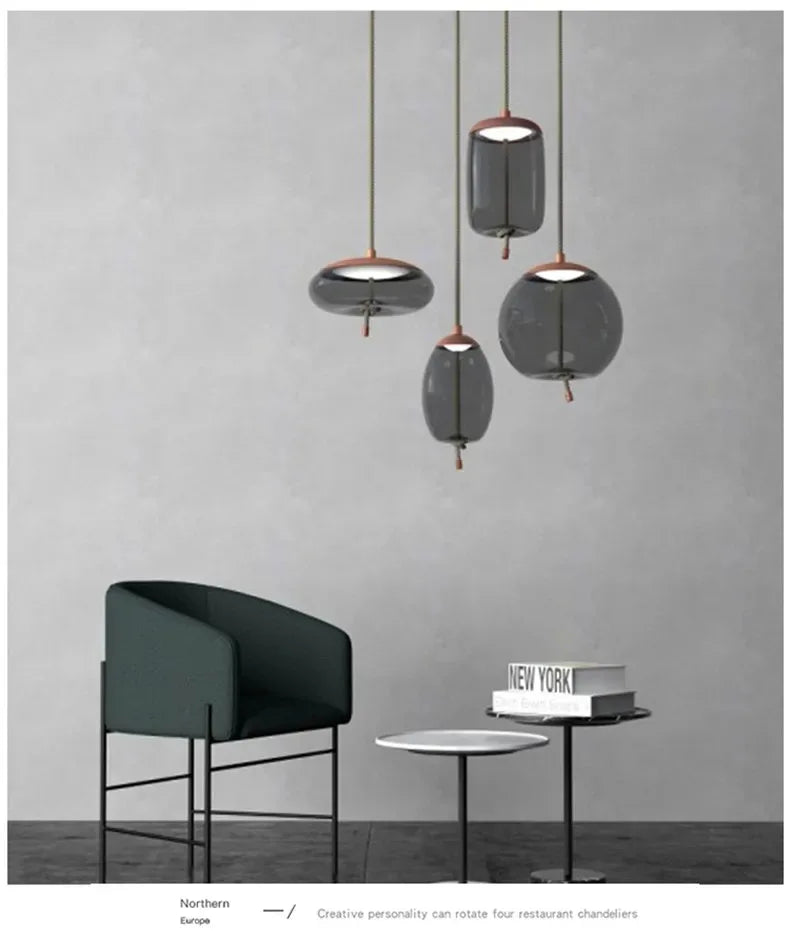 Aurum Glas Design Loftlampe Moderne Ophæng