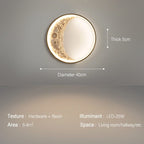 Crescent vegglampe