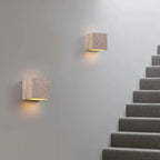 LumaStone Travertine Perforated Wall Sconce LED Lighting
