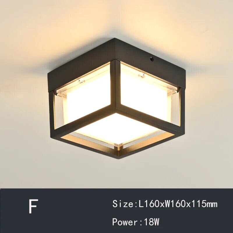 Retro geometrische Deckenleuchten für Flur