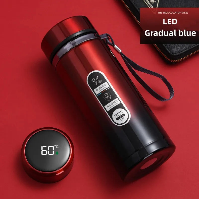 TempraBottle – Smart Thermos Bottle with LED Temperature Display (800ml–1L)