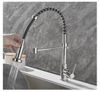LumaFlow Dual Spout Kitchen Faucet In Black And Gold