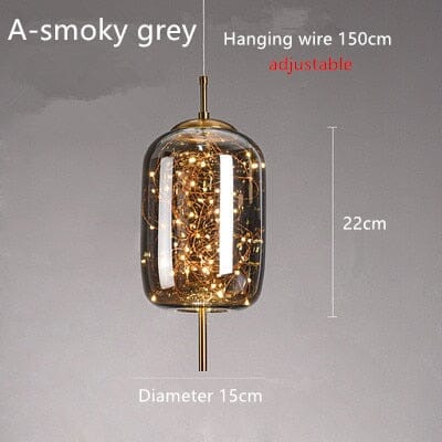 Lampada a sospensione in vetro europeo artigianale Bao Bao per la casa