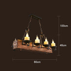 Vintage Industrial Wood LED Ceiling Light | Petprovac