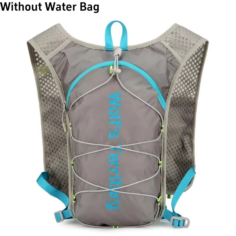 Running Hydration Vest With Reflective Strips And Breathable Mesh Design