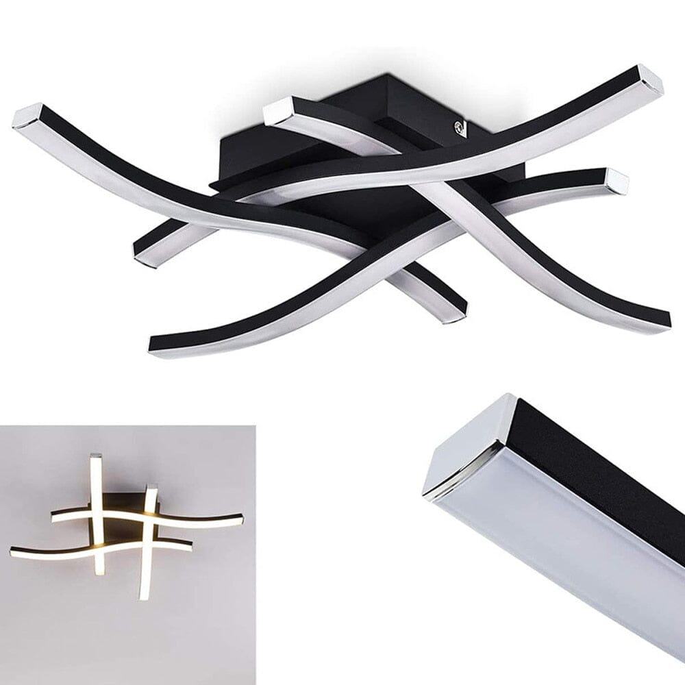 Lampada da soffitto a forma di forchetta