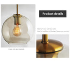 Arctix Glass Pendant Light in Industrial LED Luxury