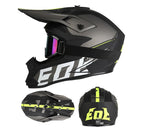 Full-Face Off-Road Helmet with Goggles – DOT Certified for All Seasons