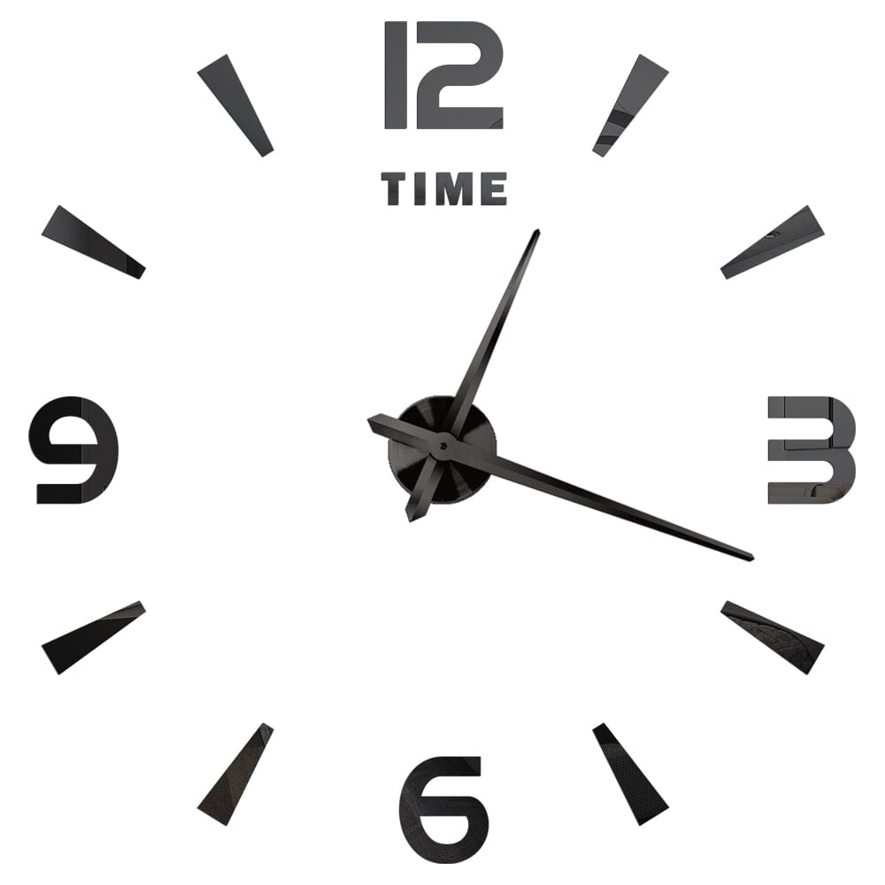 Zegar ścienny 3D ze złotego akrylu