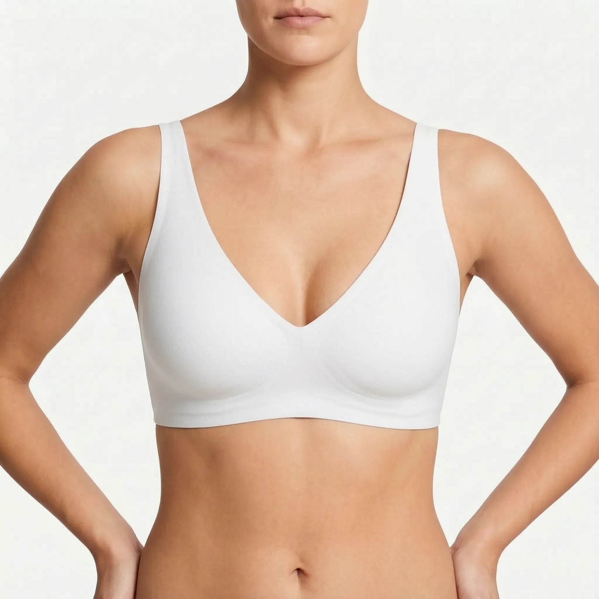 Seamless Push-Up Bralette - Pearl