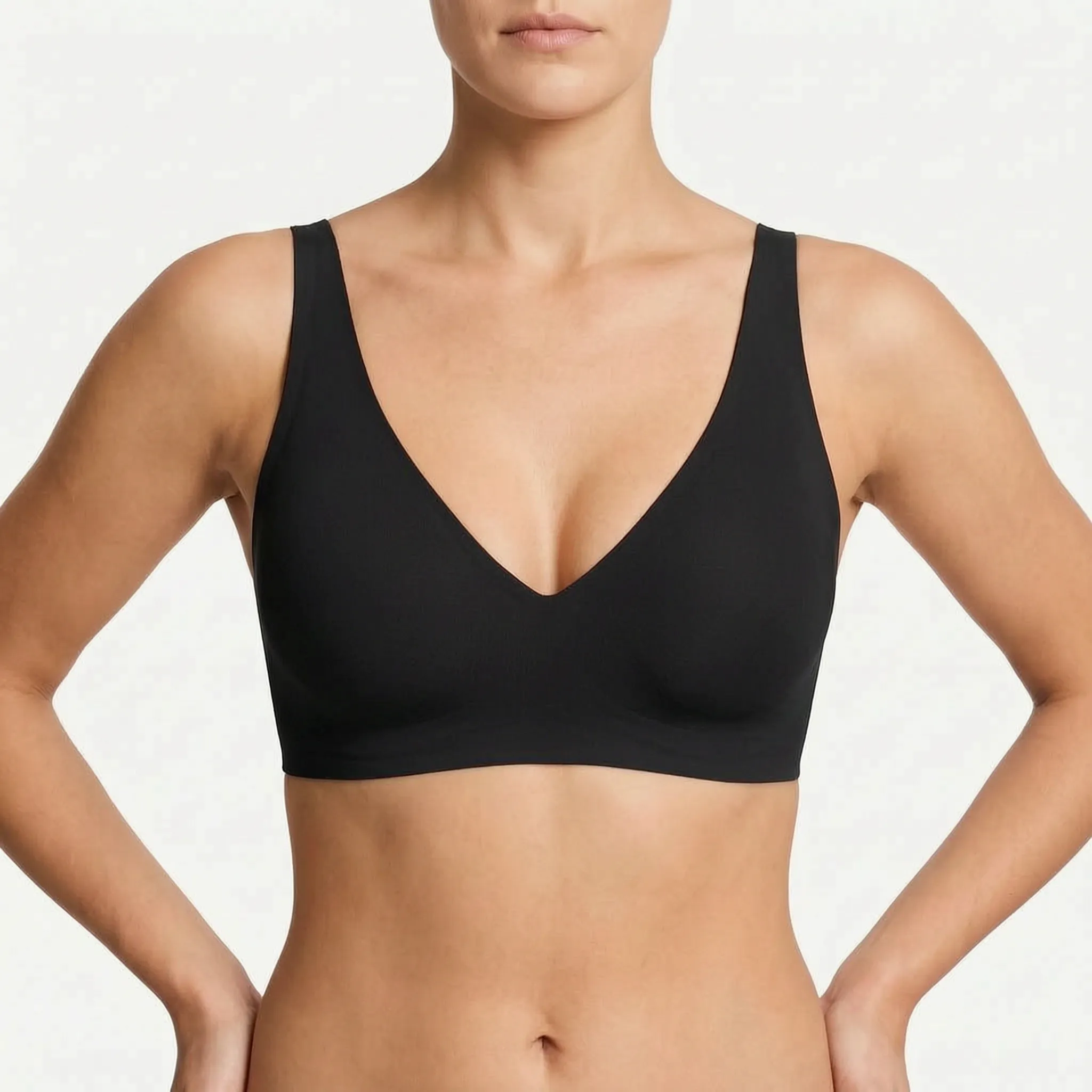 Seamless Push-Up Bralette - Pearl