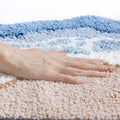 Seaside Footprint Pattern Bath Mat