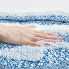 Seaside Footprint Pattern Bath Mat