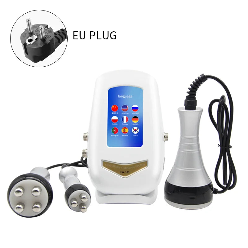 Çift RF Tutacaklı Üç Fonksiyonlu Ultrasonik Kavitasyon ve RF Vücut Şekillendirme