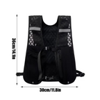 Running Hydration Vest With Reflective Strips And Breathable Mesh Design
