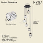 Liora | Lampu Gantung Titisan Kristal