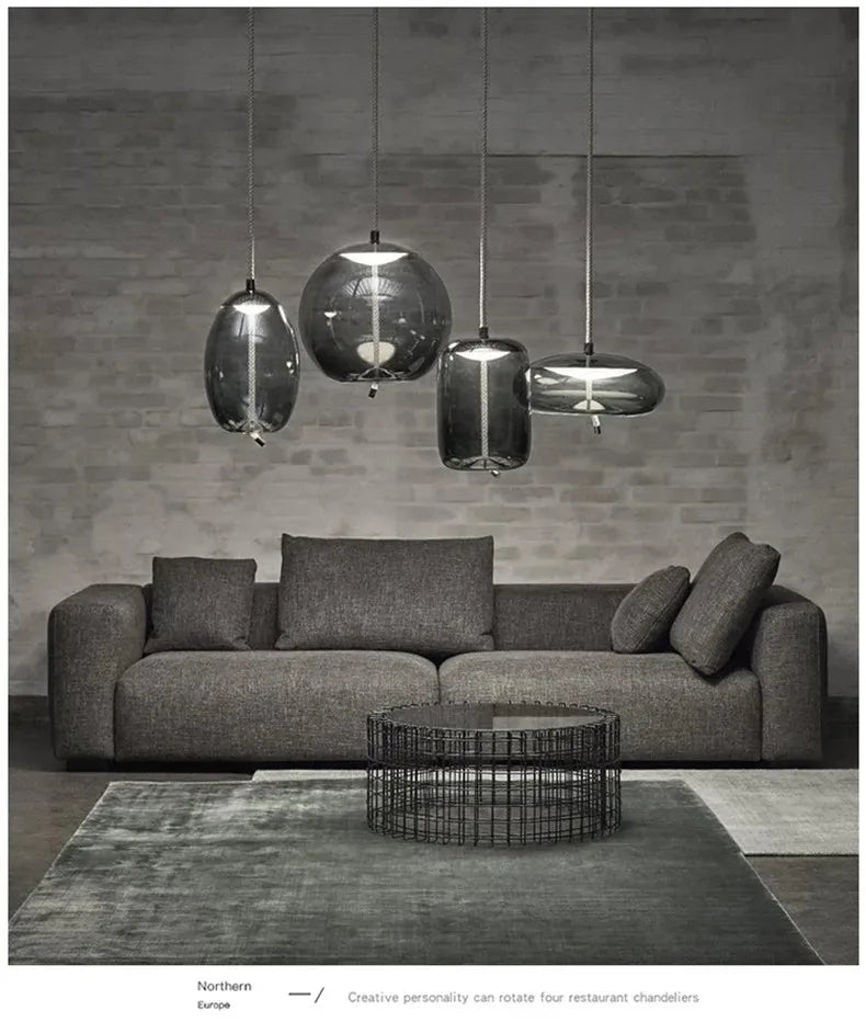 Aurum Glas Design Loftlampe Moderne Ophæng