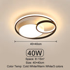 Oriselle | Hedendaagse Oneindige Ringen LED Plafondlamp | Petprovac