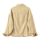 Harborline Everyday Button Front Denim Jacket For Women