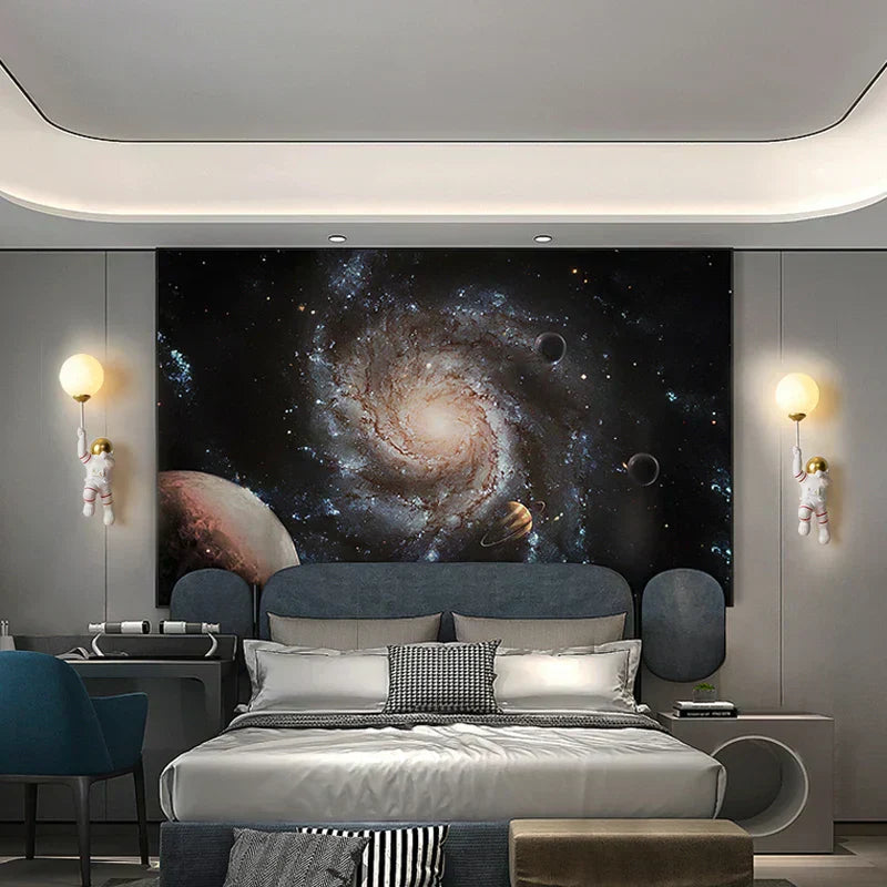 Lámpara de pared para habitación infantil estilo astronauta