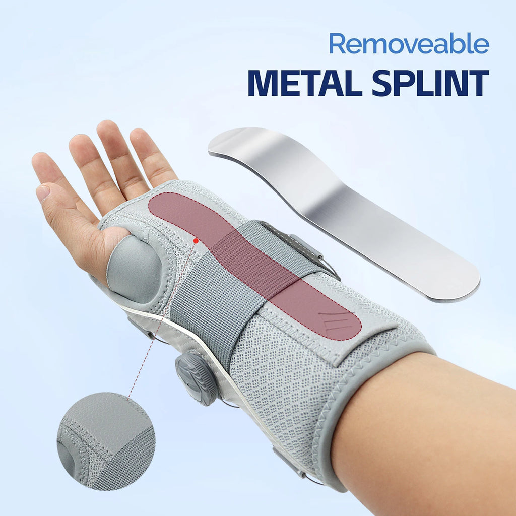 Wrist Support With Adjustable Knob For All Day Comfort