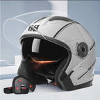 Flip-Up Modular Motorcycle Helmet With Dual Visors DOT And ECE Certified